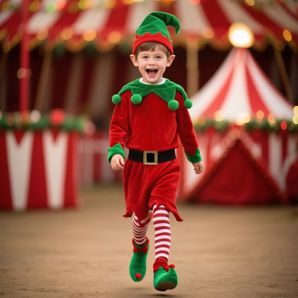 Elf Costume Christmas - 2025 disfraz de Navidad disfraz de