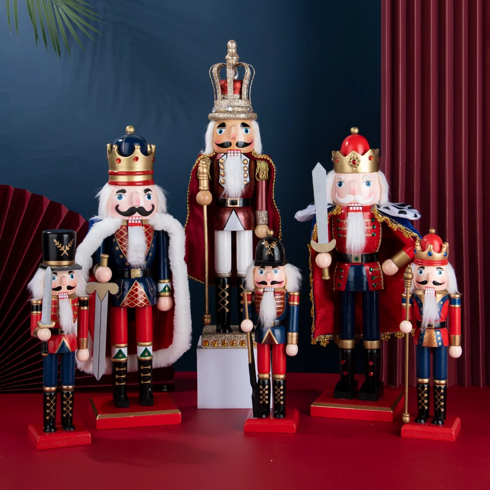 Nutcracker Figurine - Decoración de Cascanueces de Navidad, marioneta,
