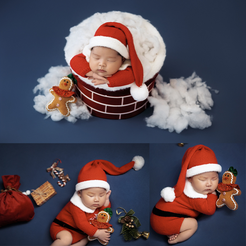 Elf Costume Christmas - Ropa de fotografía de Papá Noel