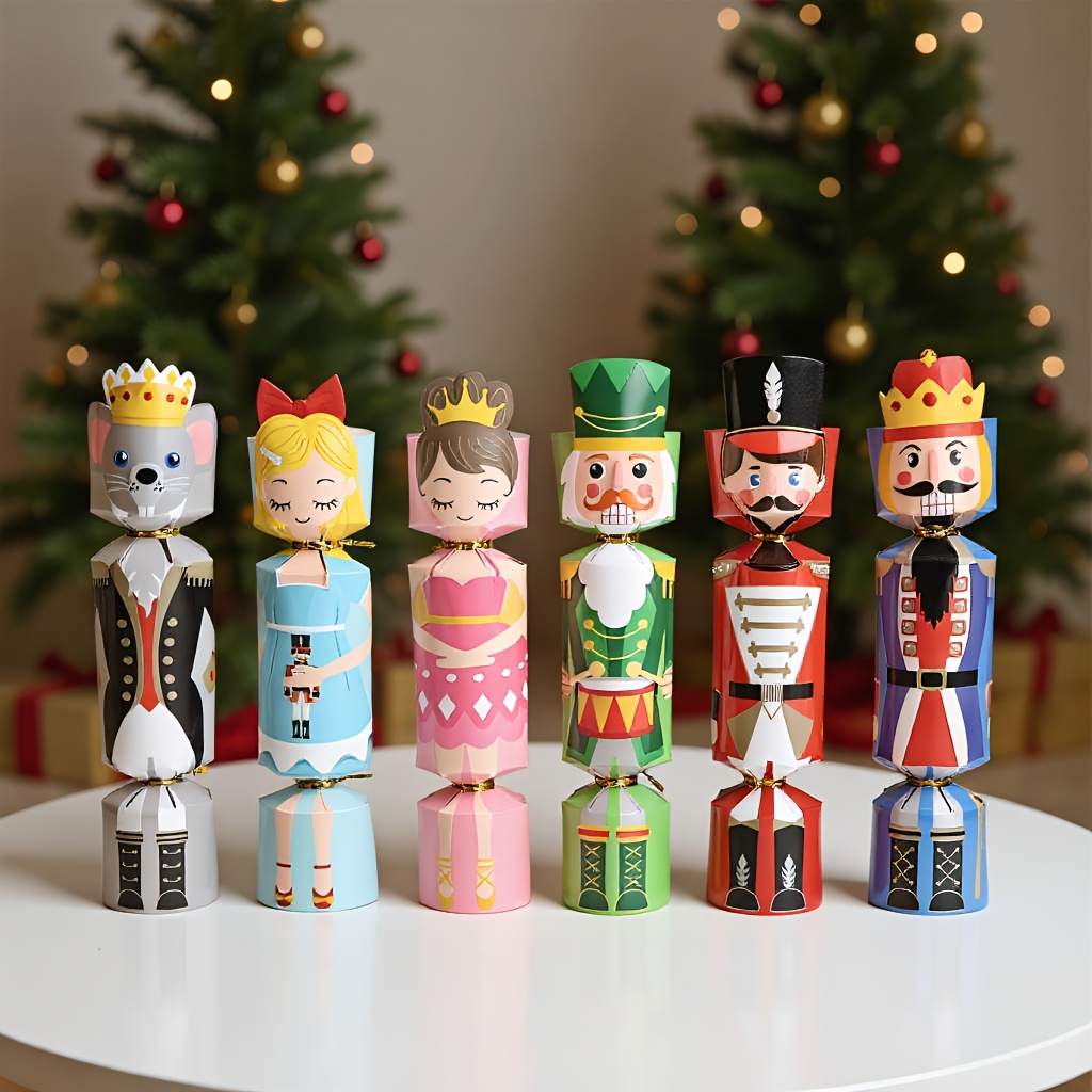 Nutcracker Figurine - 24 Piezas de Cajas de Regalo