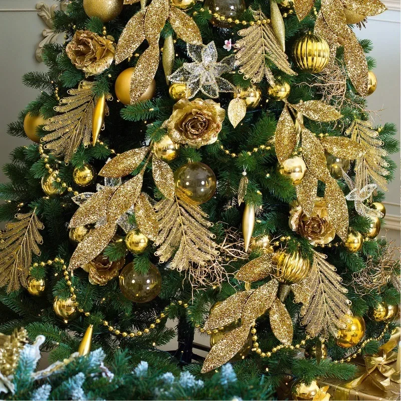 10PCS Tallo de hoja artificial - Christmas Wreath Fake reseña y precio