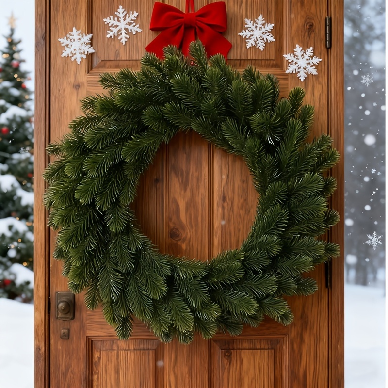 1 corona navideña artificial,  - Christmas Wreath Fake reseña y precio