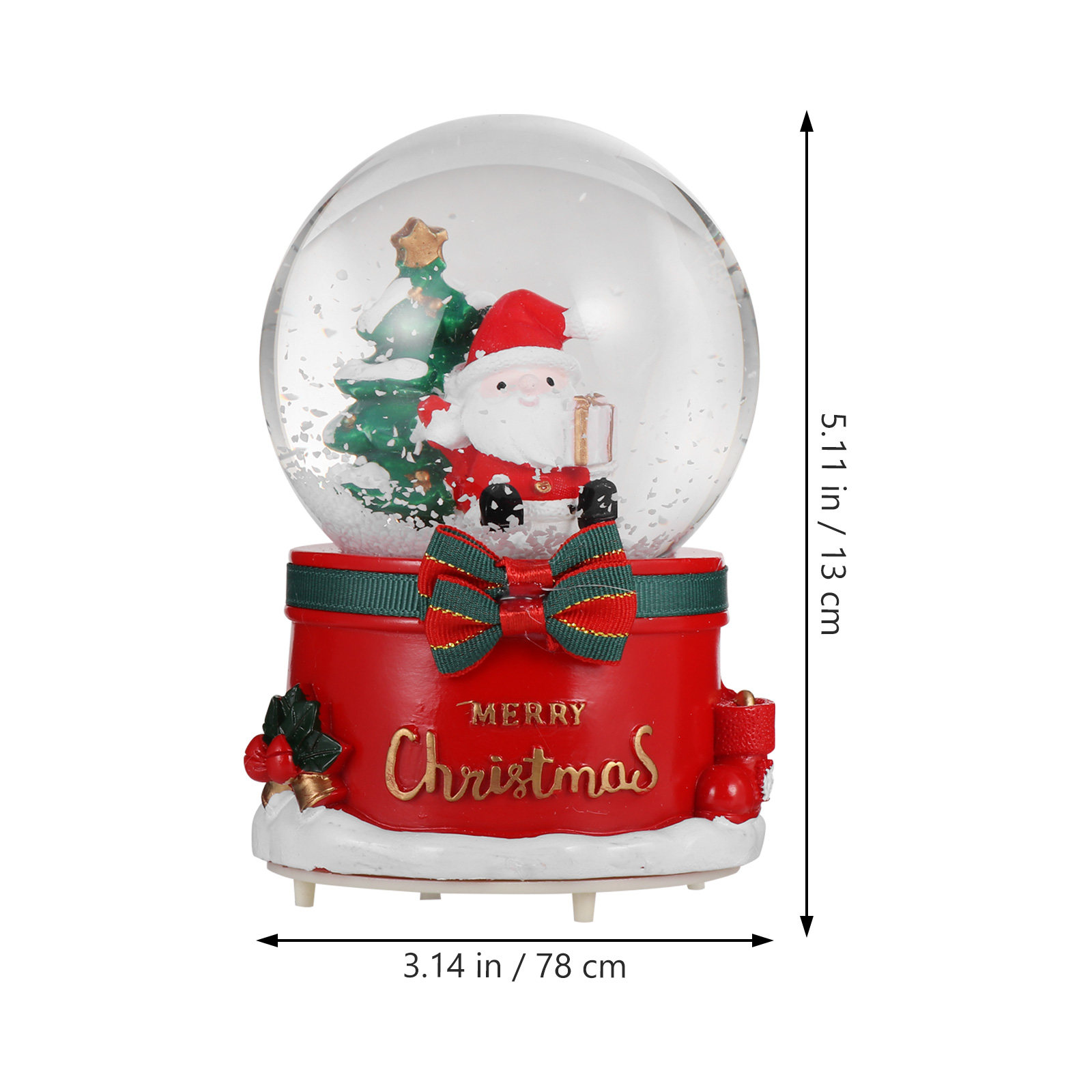 Caja de Música Navideña con Di - Snow Globe Musical reseña y precio