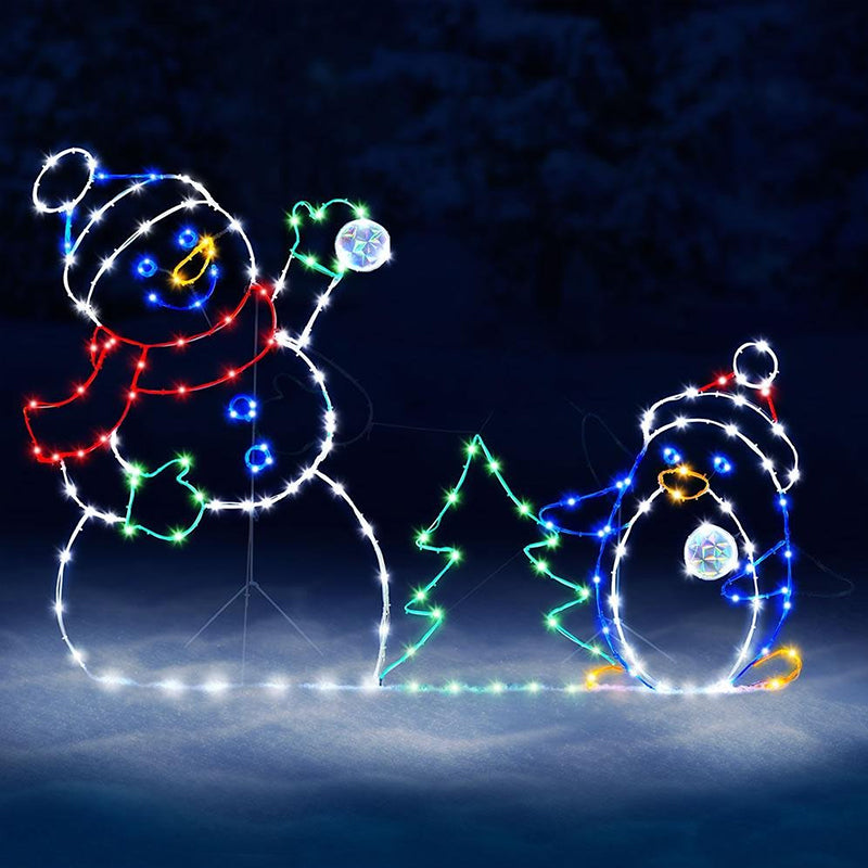 Adorno de muñeco de nieve LED  - Christmas Lights Outdoor reseña y precio