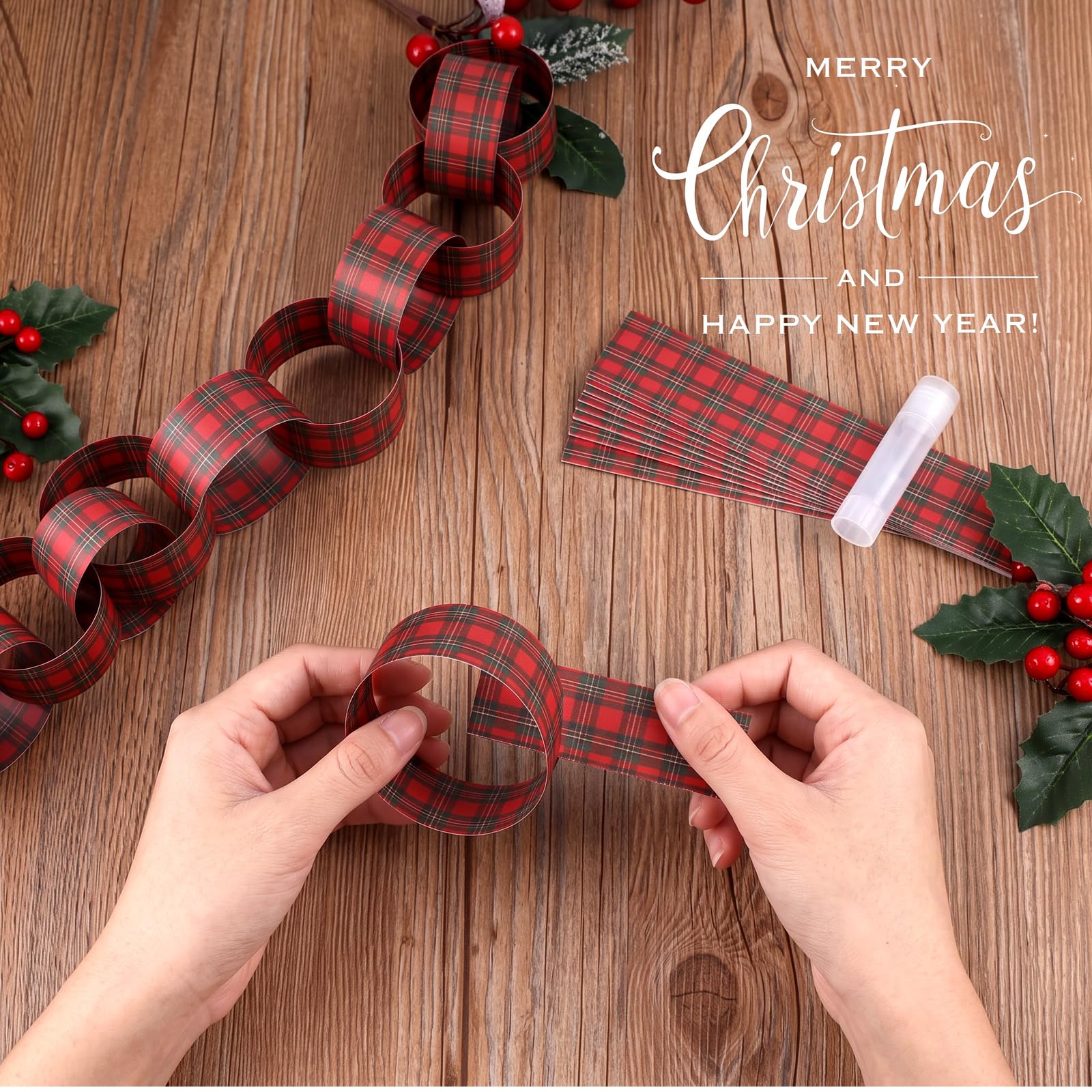 Guirnalda de papel a cuadros r - Christmas Throw Blanket reseña y precio