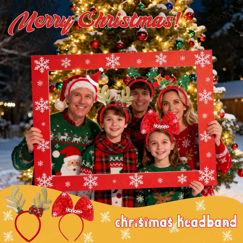 Diadema navideña de 12-120 Uds - Reindeer Antlers Headband reseña y precio