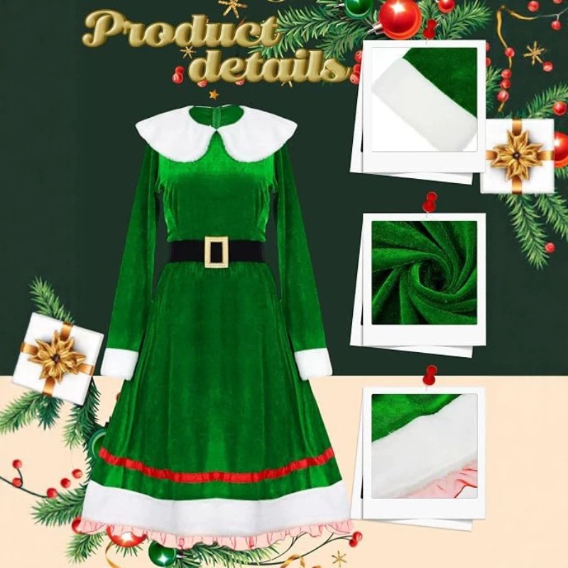 Conjunto de Disfraz de Duend N - Elf Costume Christmas reseña y precio