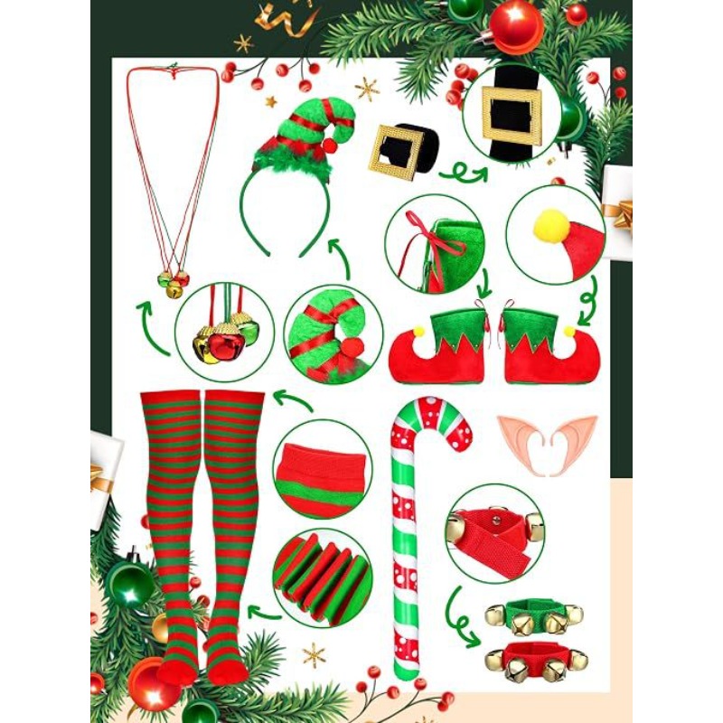 Conjunto de Disfraz de Duend N - Elf Costume Christmas reseña y precio