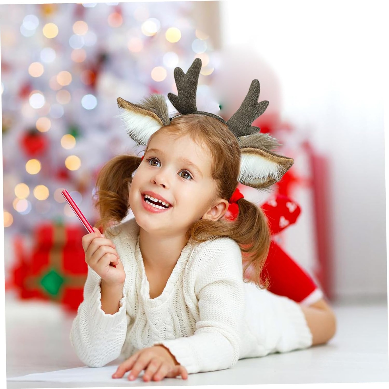 Diadema de reno de felpa, acce - Reindeer Antlers Headband reseña y precio